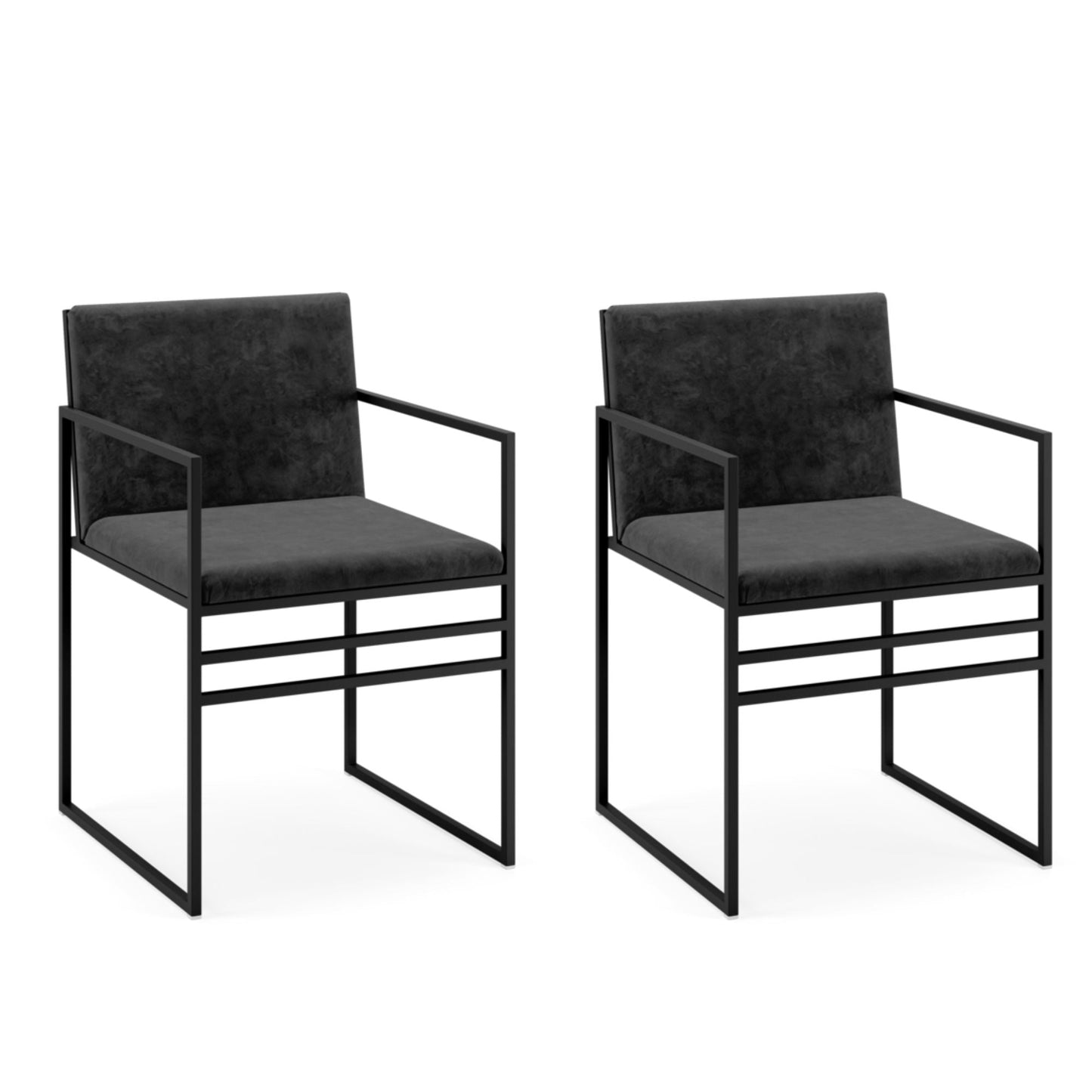 SET 2 Silla terciopelo marsella soporte