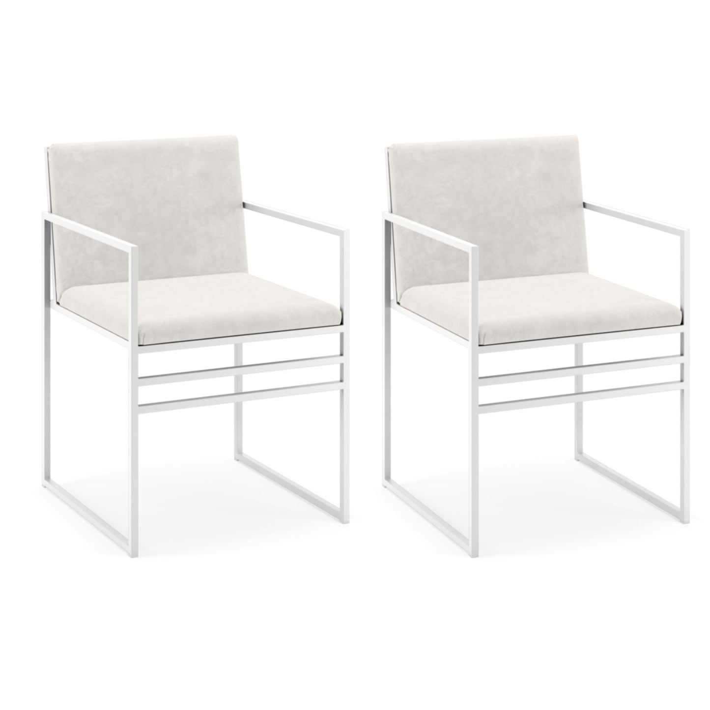 SET 2 Silla terciopelo marsella soporte
