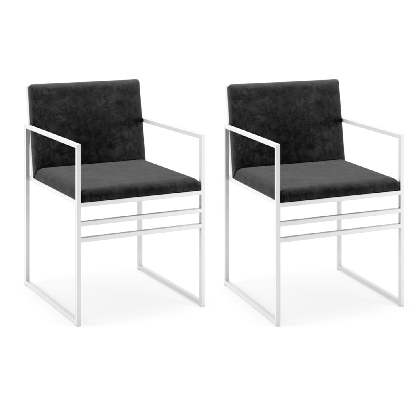 SET 2 Silla terciopelo marsella soporte